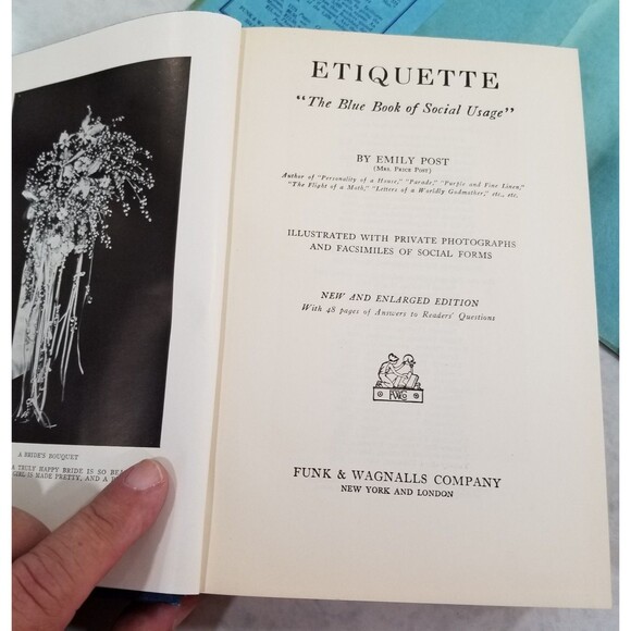 Emily Post Etiquette 1936 edition 23rd edition hardcover book - Picture 7 of 10